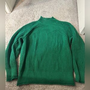 J. Crew Emerald Ribbed Sweater